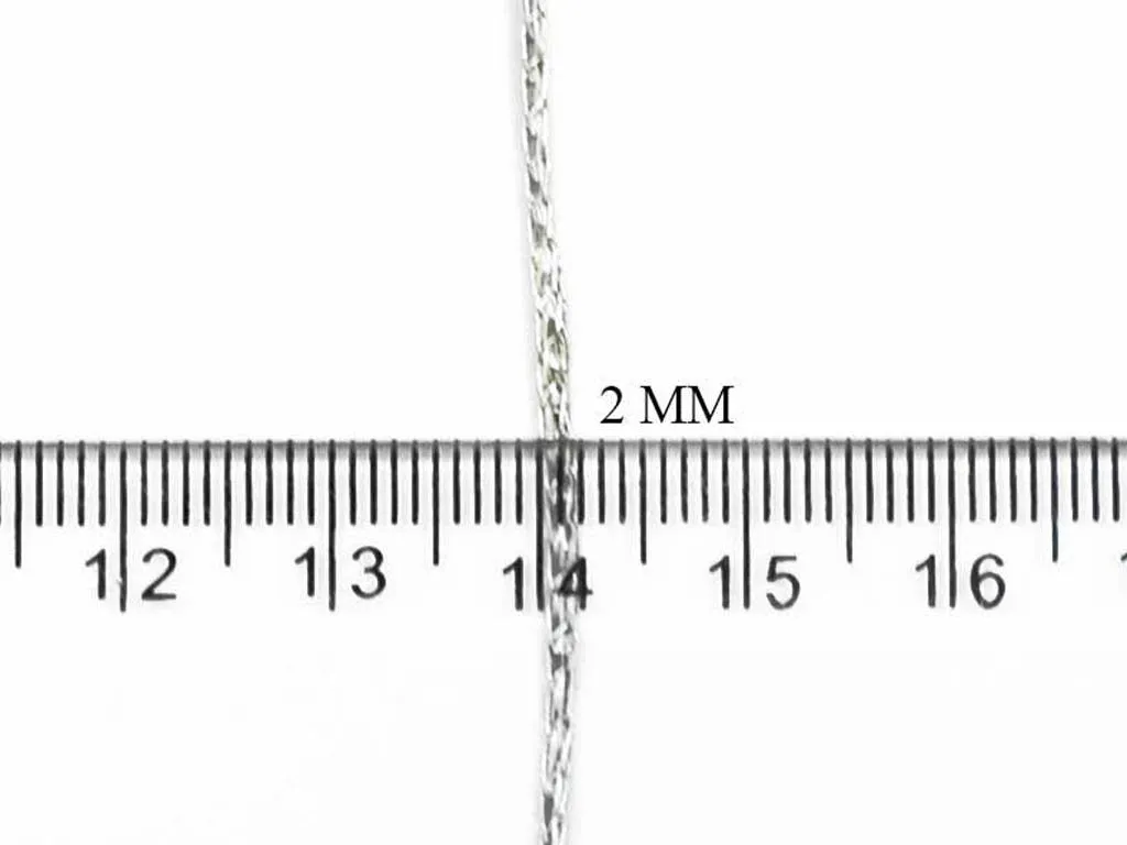 Silver Braided Metallic Zari Threads (Wholesale)