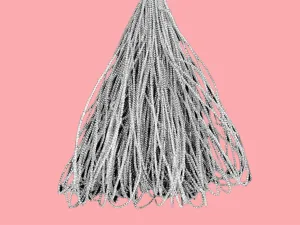 Silver Metallic Braided Zari Threads (Wholesale)