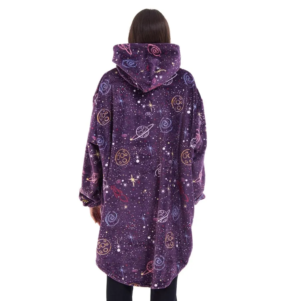 Snuggs Blanket Hoodie Purple Space