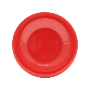 Thunder Group CR009PR 9 1/4" Wide Rim Plate, Pure Red - Dozen