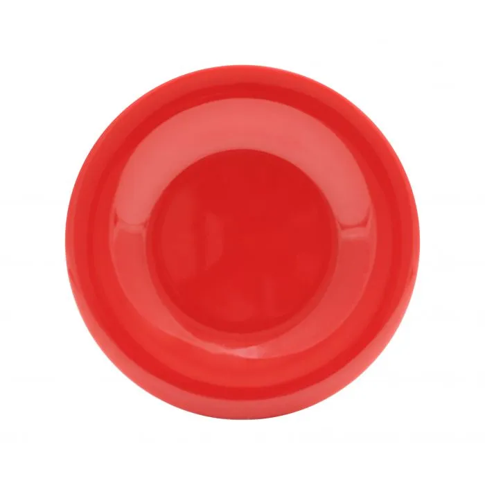 Thunder Group CR009PR 9 1/4" Wide Rim Plate, Pure Red - Dozen
