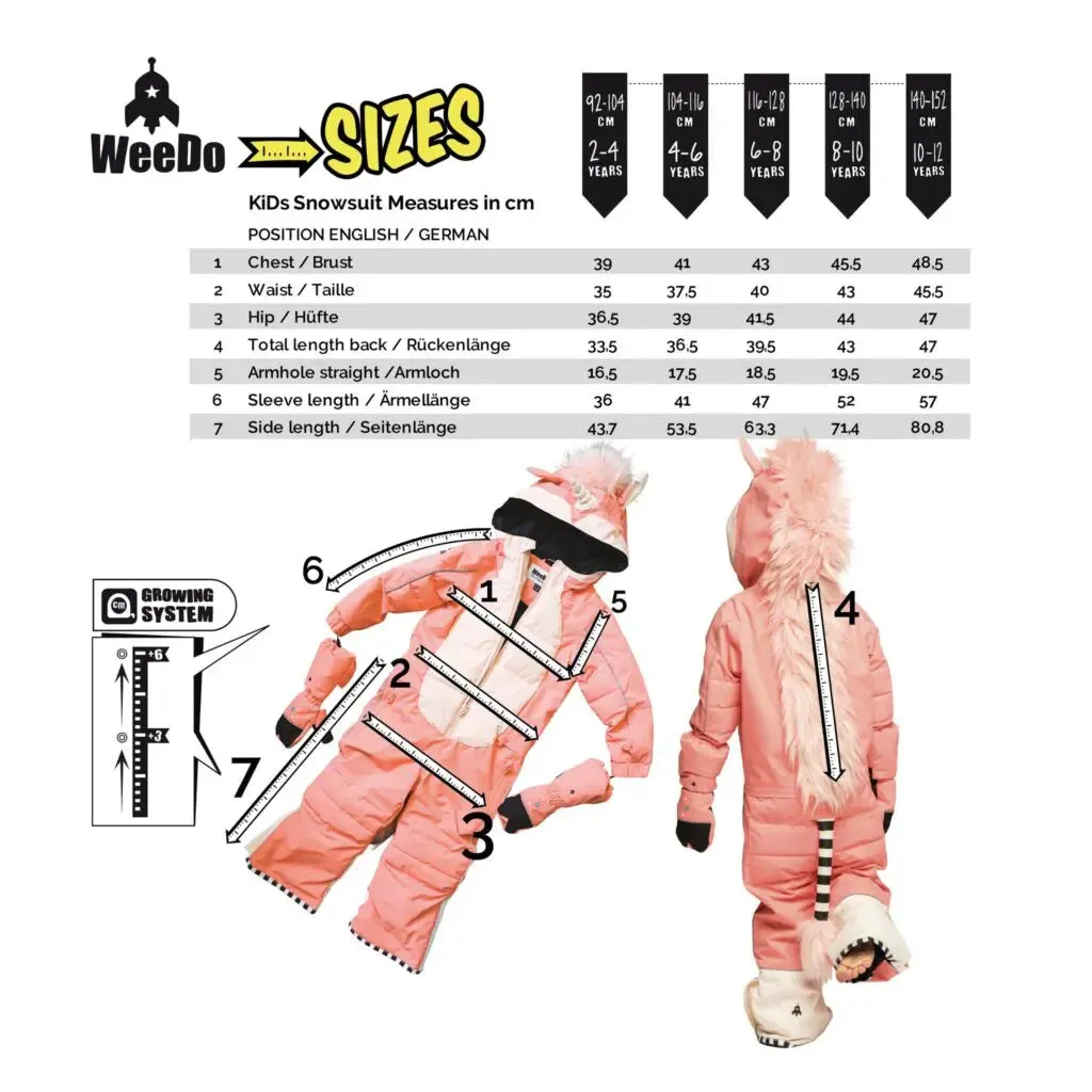 Weedo UNIDO Lila Unicorn Snowsuit